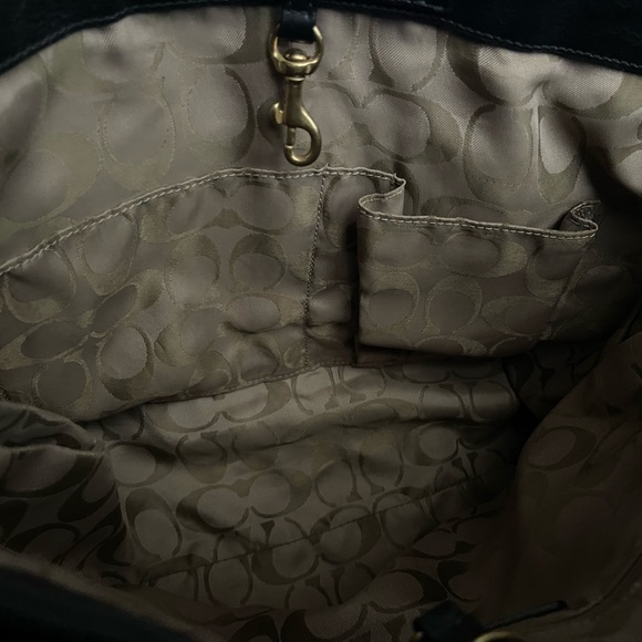 Coach Black Leather Satchel - Picture 8 of 15